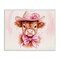 Stupell Industries Pretty In Pink Cow Framed Giclee, design by Shawna Stewart